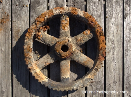 Picture of Rusted Wheel Recovered From Lake